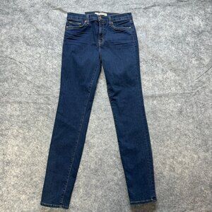 NWT J Brand Jeans Womens Size 29 / 8 Skinny Leg Mid Rise Indigo Denim NEW